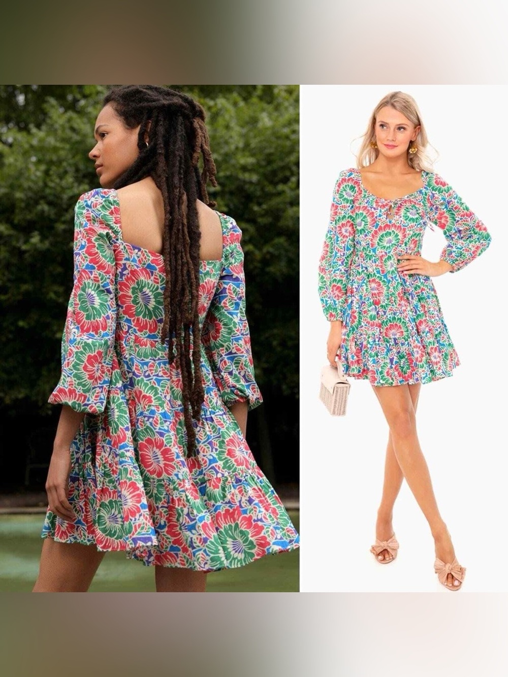RIXO Roxy floral mini dress